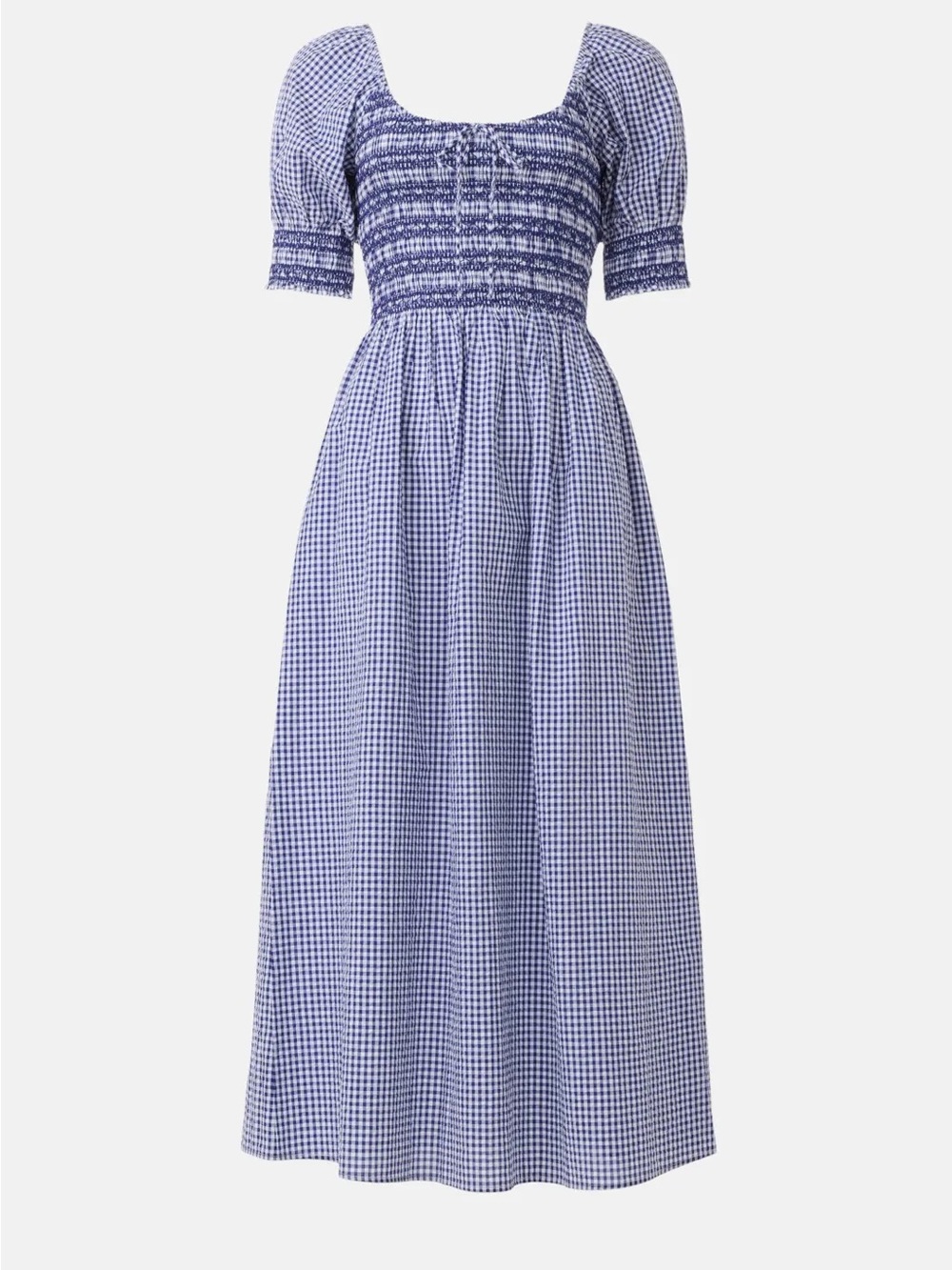 Hill House The Madeline Nap Dress in blue gingham